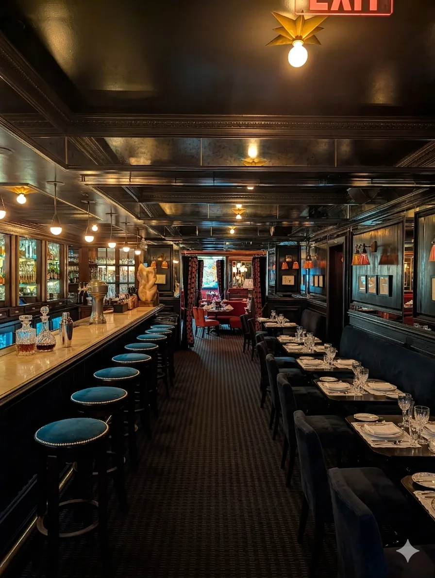 The bar at The Marlton hotel, Greenwich Village
