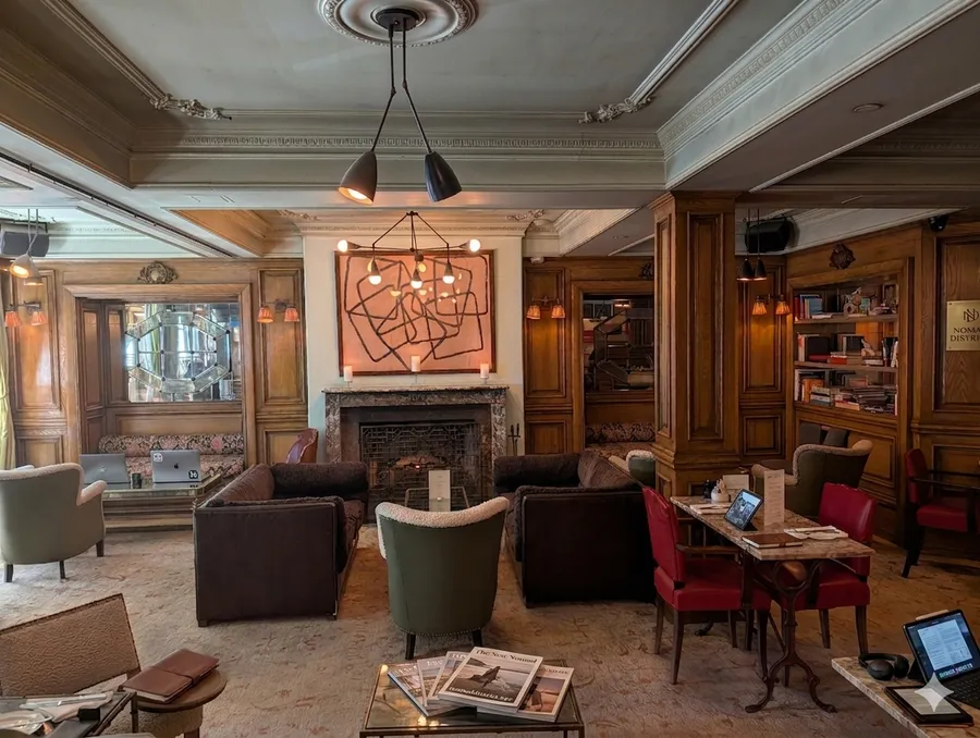The sitting room at The Marlton hotel
