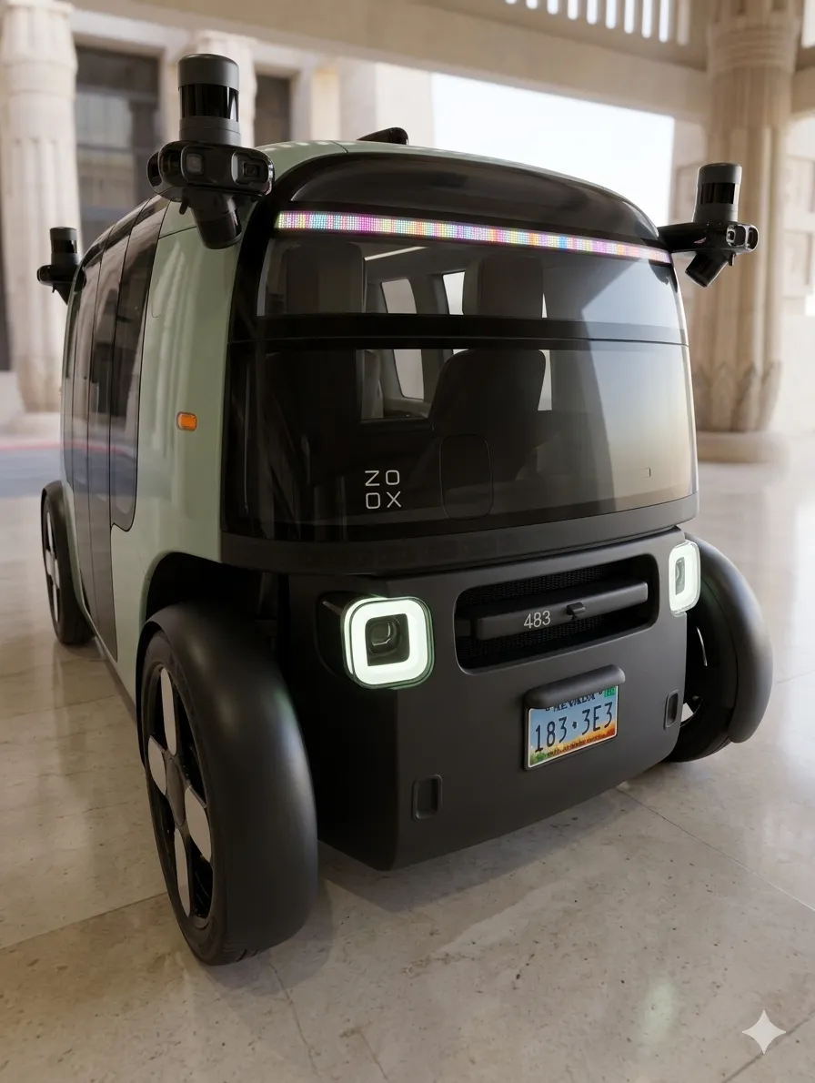 Zoox vehicle front exterior